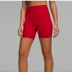 Nwot Base Pace High-Rise Short 6 DARK RED